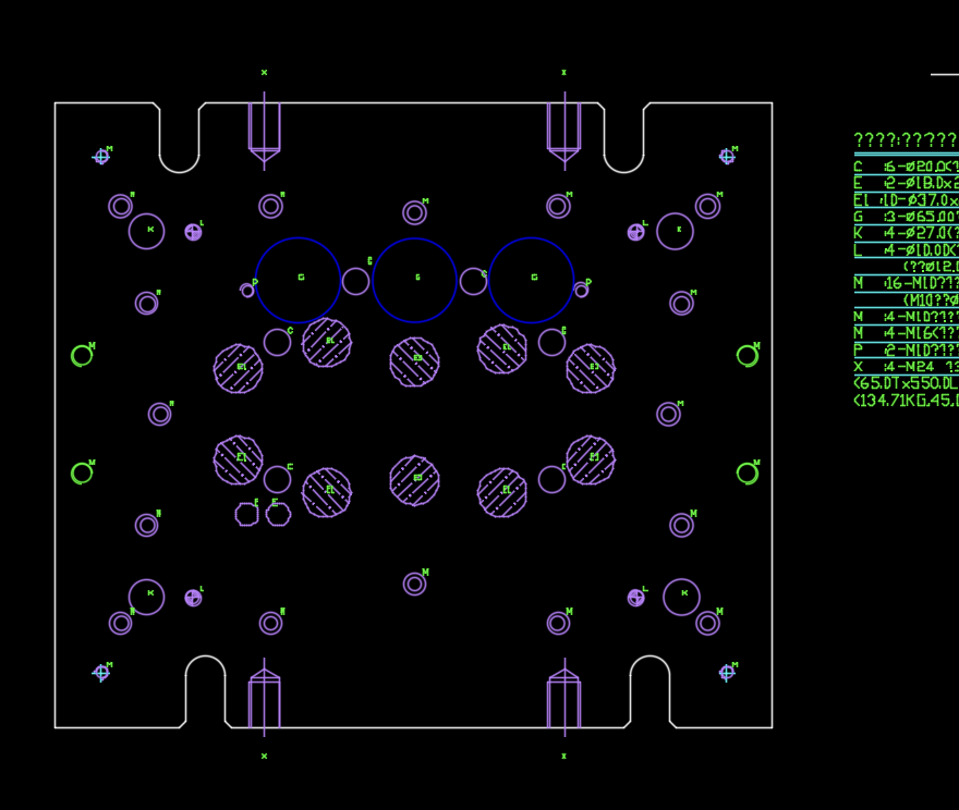车机电脑外壳冲压打LOGO冲孔模具设计图